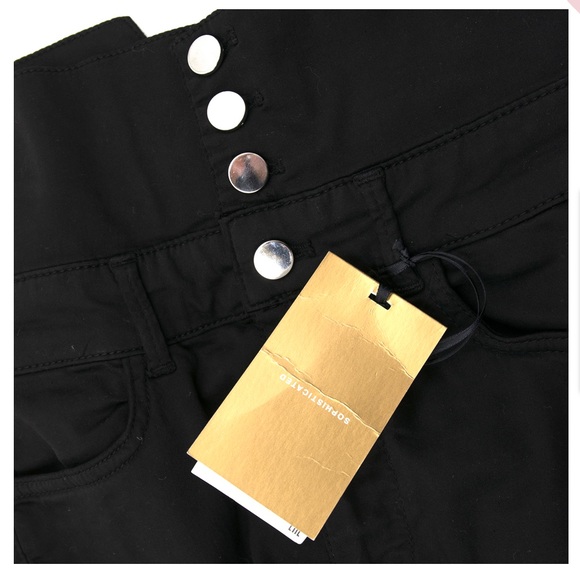 Zara High Waisted Black Trousers - Picture 3 of 7